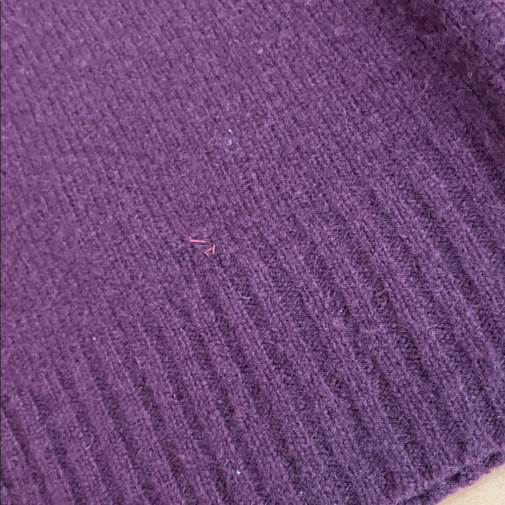 Pendleton 100% Lamb Wool Deep Purple Sleeveless S… - image 3